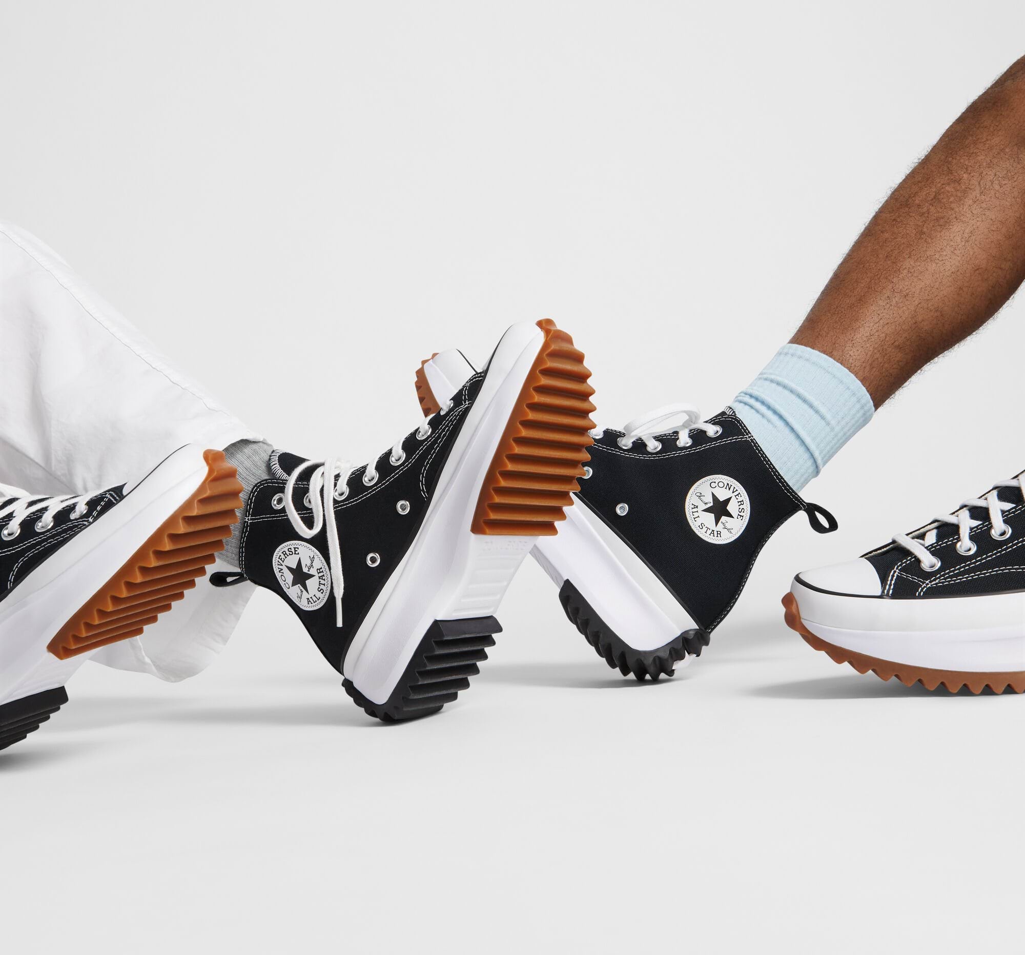 skyflowermoon☆ Run Star Hike Black/White/Gum 166800C