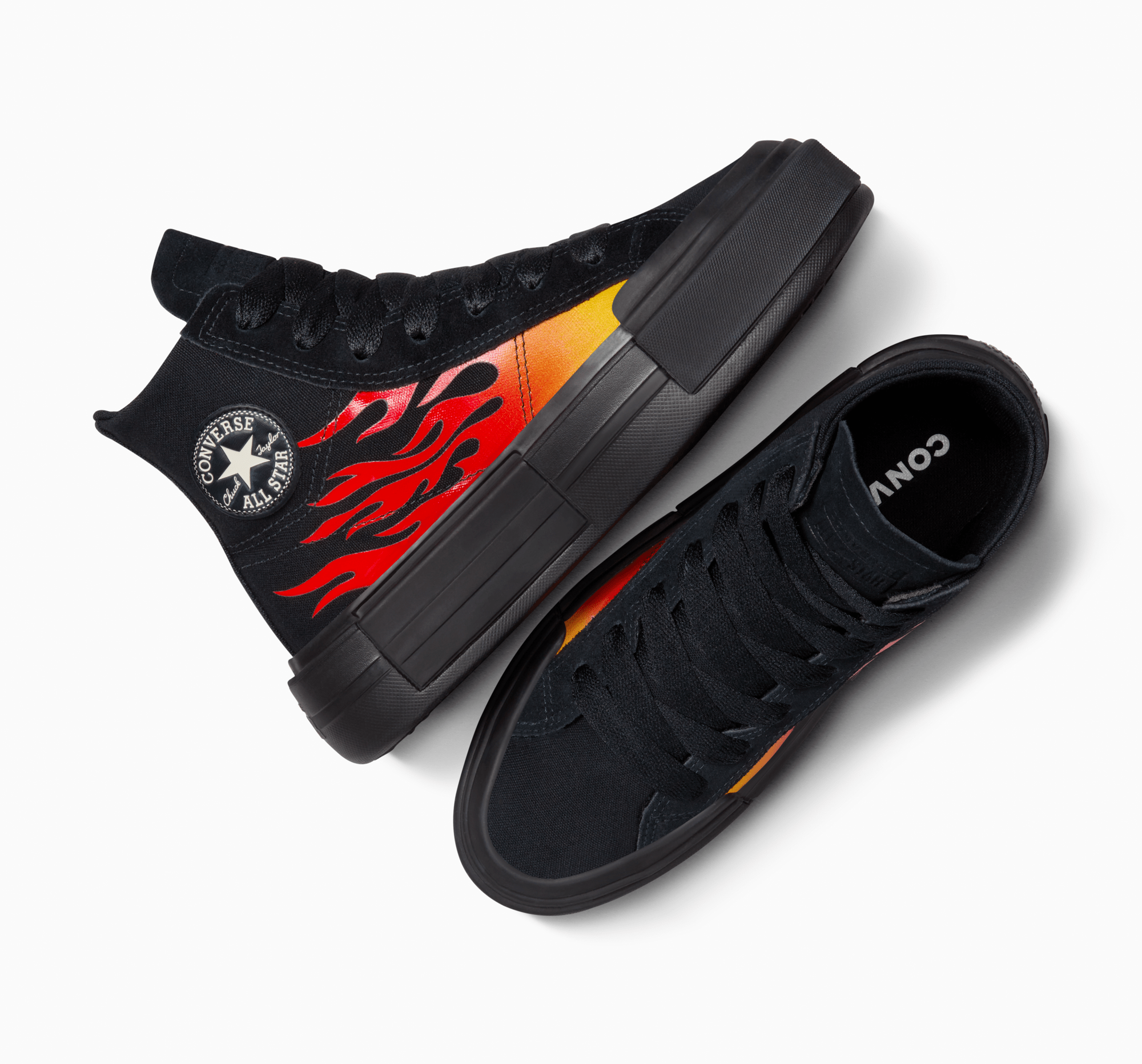 Converse Cruise Flames Black/Enamel Red/Black A07553C