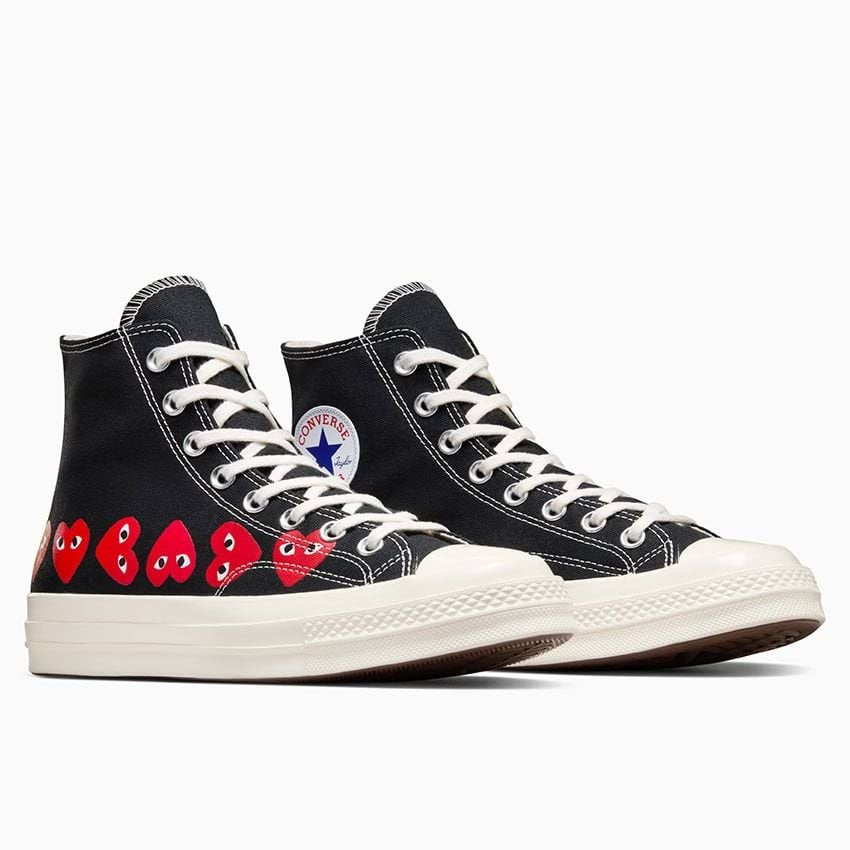 COMMEdesGARÇONS HOMME80s WoolWideSlacks Converse x Comme des Garçons PLAY Chuck 70 Multi Heart