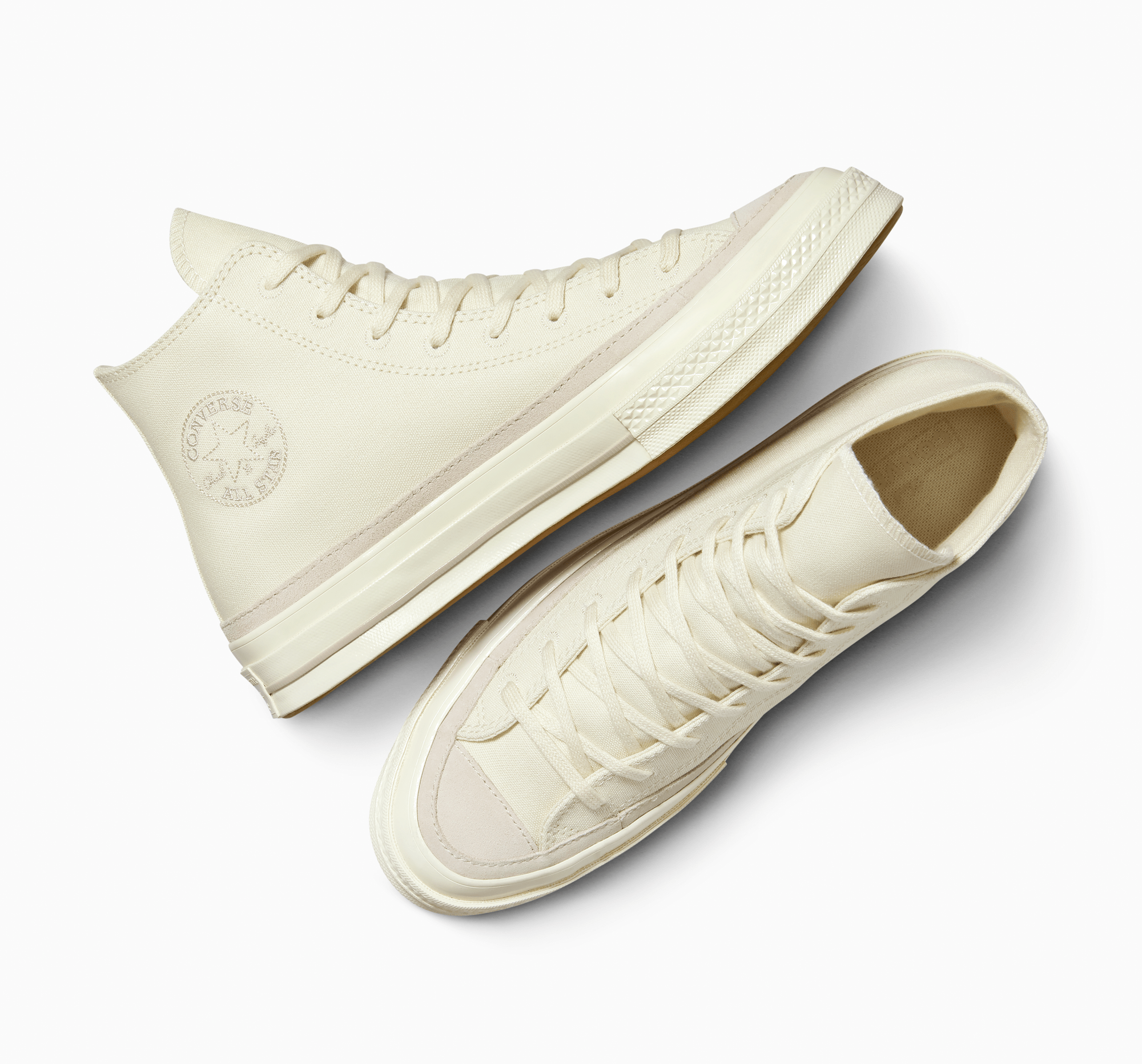 Chuck 70 Canvas & Suede Natural Ivory/Warm Clay A10472C