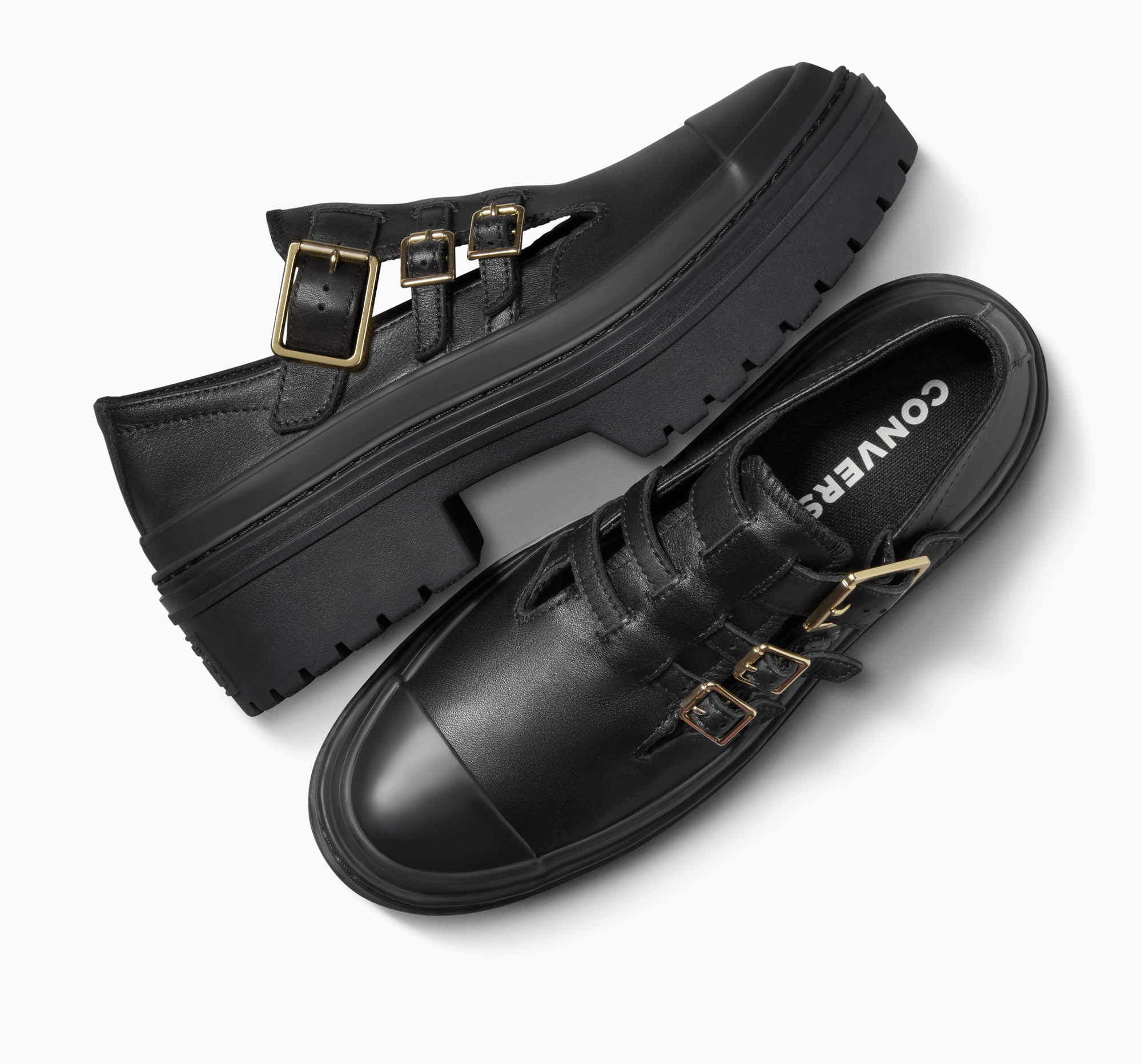 Chuck Taylor All Star Lugged Heel Mary Jane Platform Black/Black
