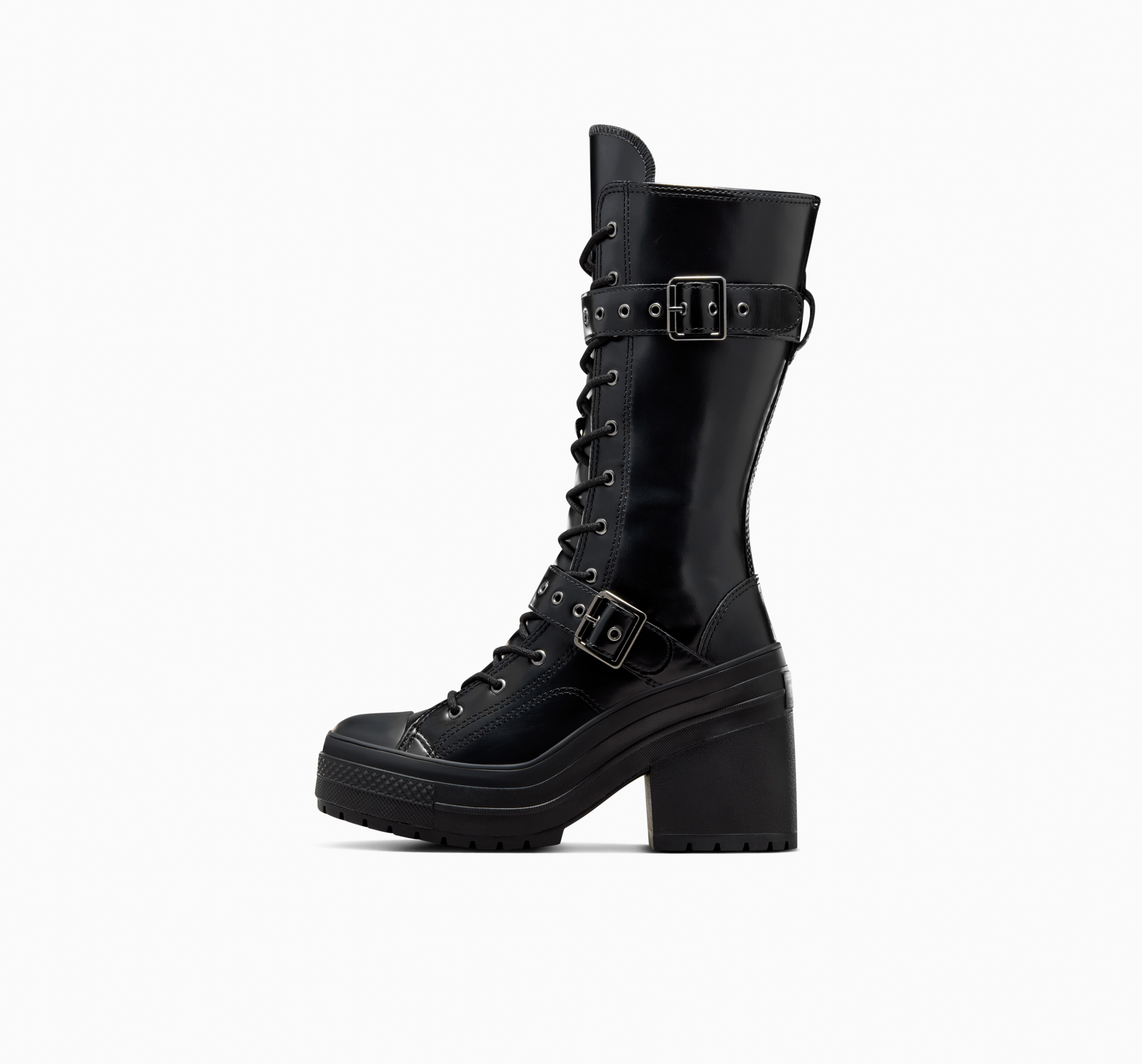 Chuck 70 De Luxe XXHi Leather & Metal Black/Black/Black A12821C