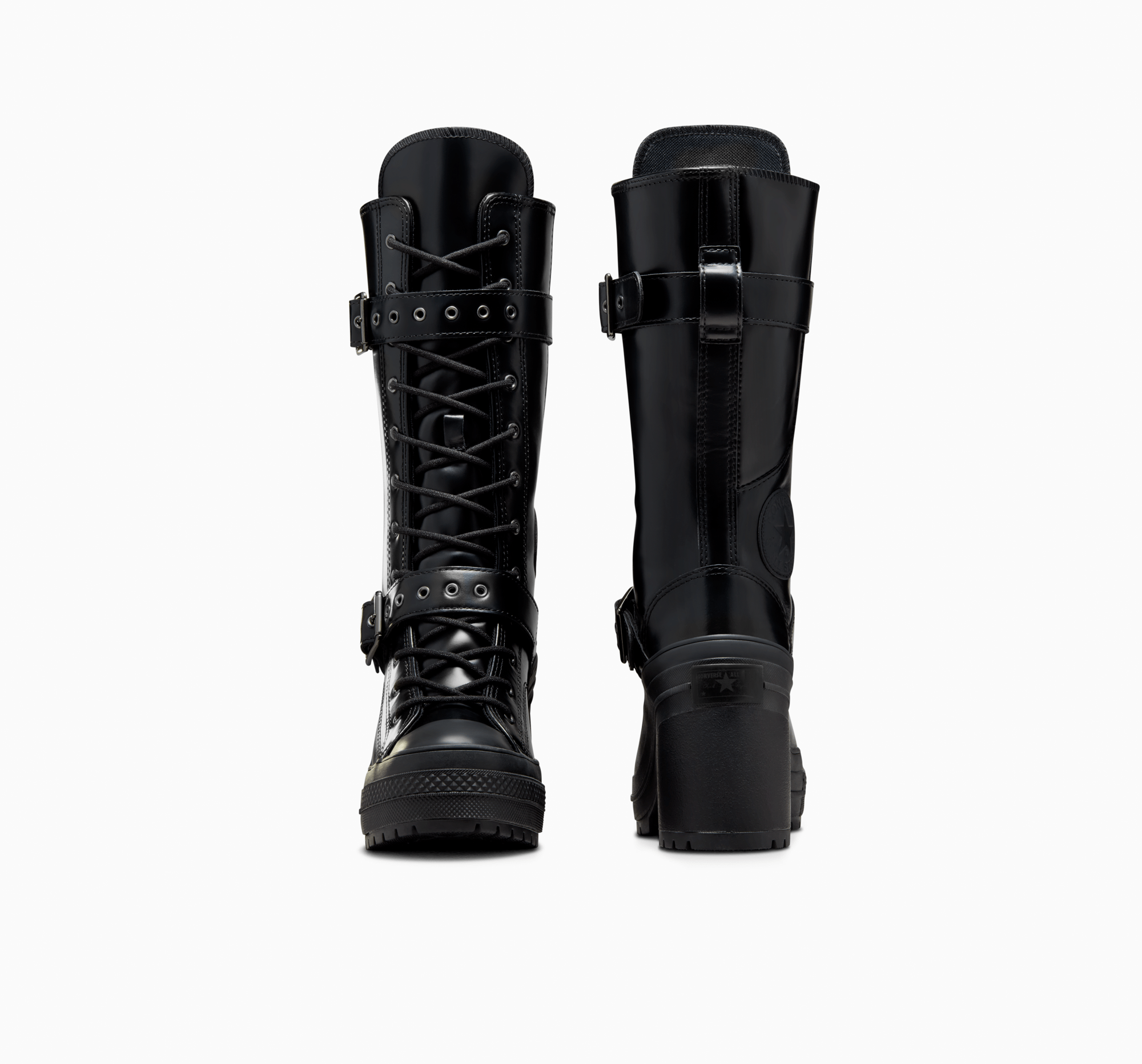 Chuck 70 De Luxe XXHi Leather & Metal Black/Black/Black A12821C