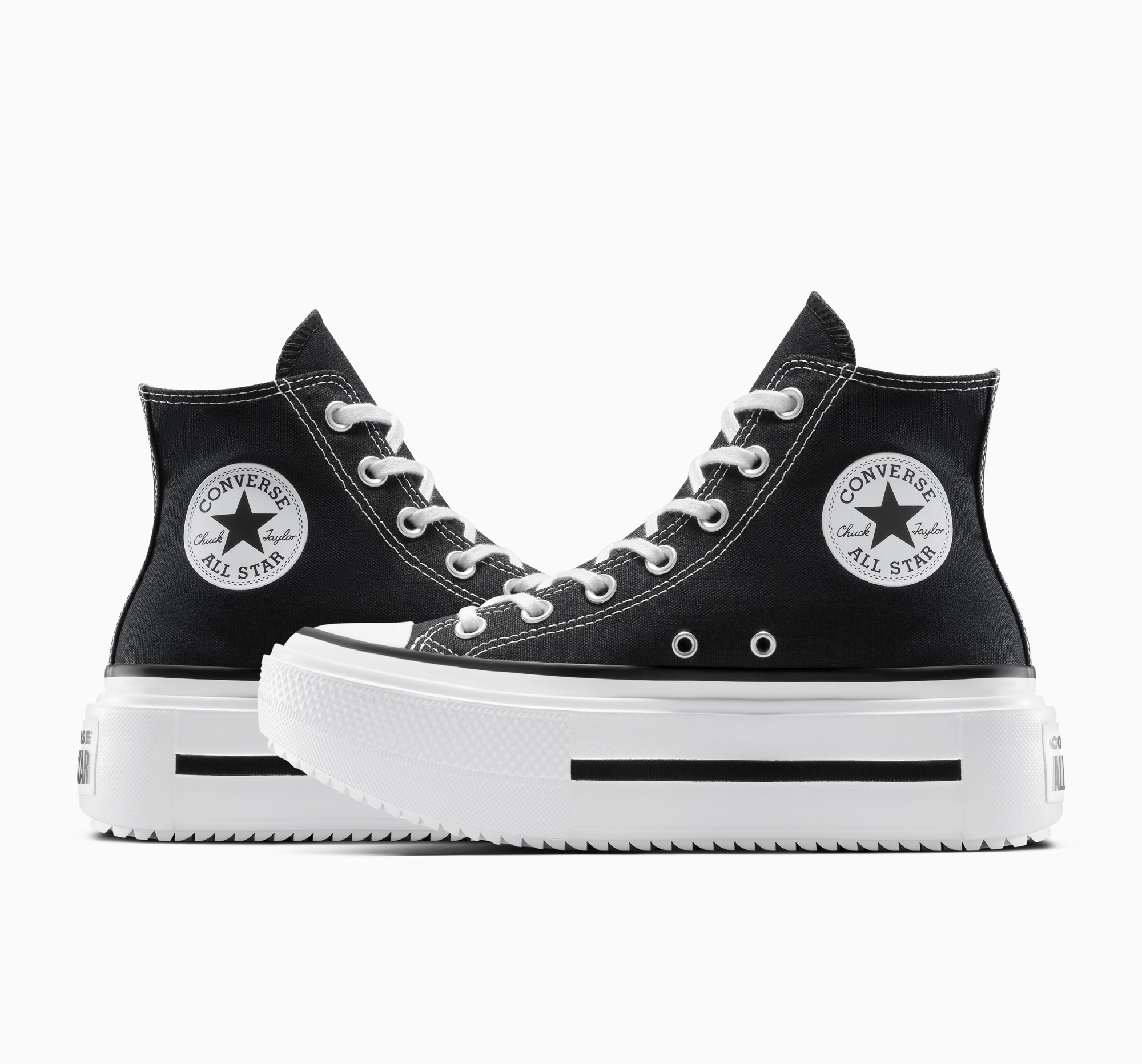 Chuck Taylor All Star Lift Double Stack Black/White/Black A12975C