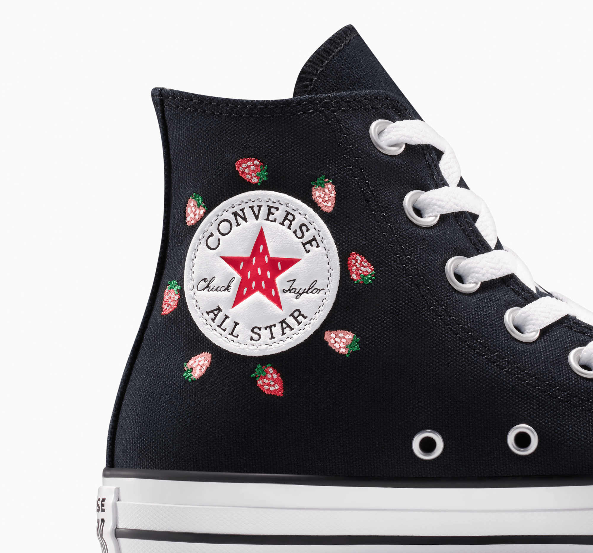 Chuck Taylor All Star Strawberries Black/Soft Red/Green A14932C