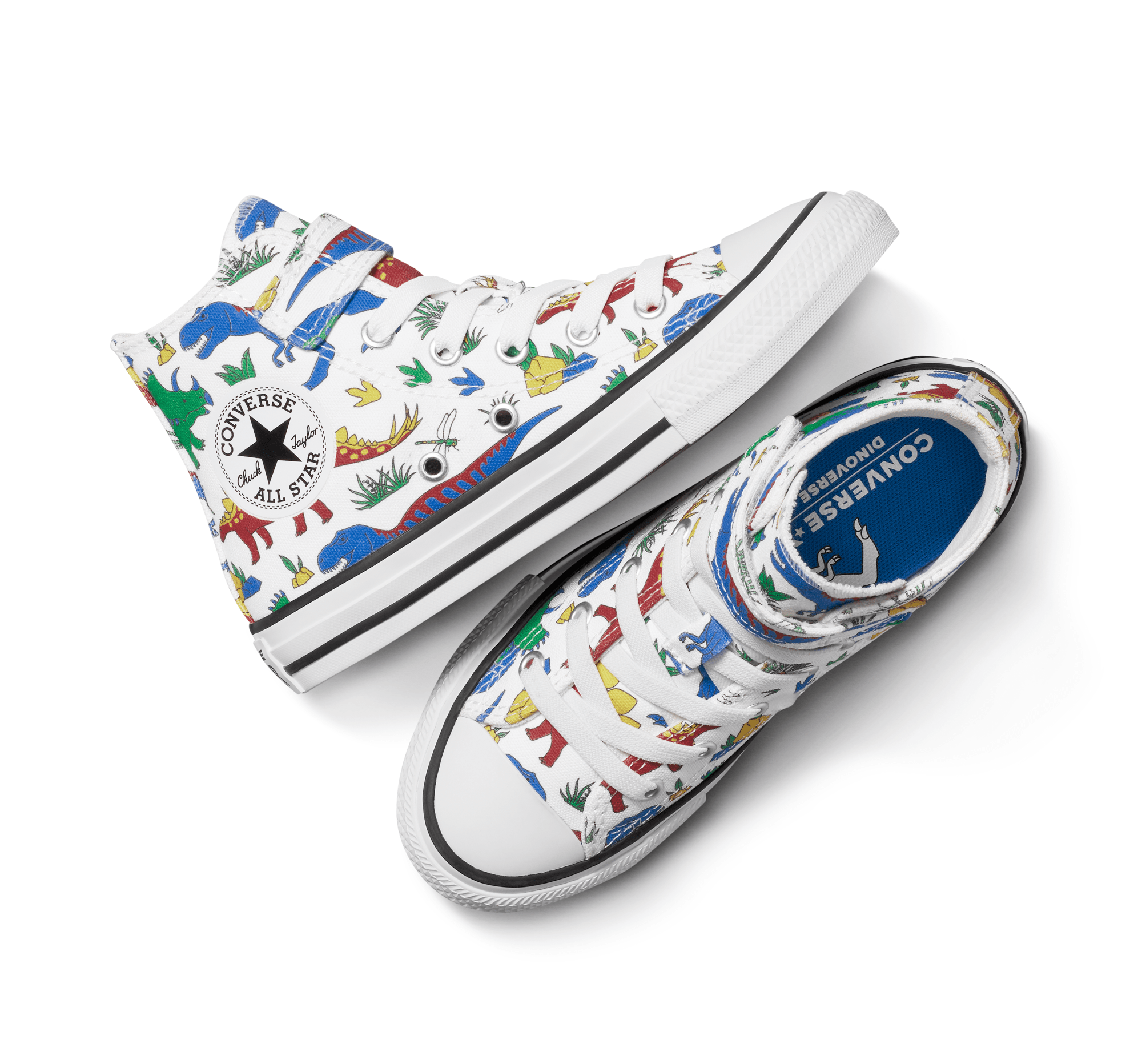 Chuck Taylor All Star 1V White/Totally Blue/Enamel Red A15063C